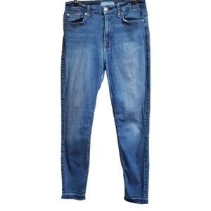 7 For All Man Kind Bair high waist ankle skinny  28